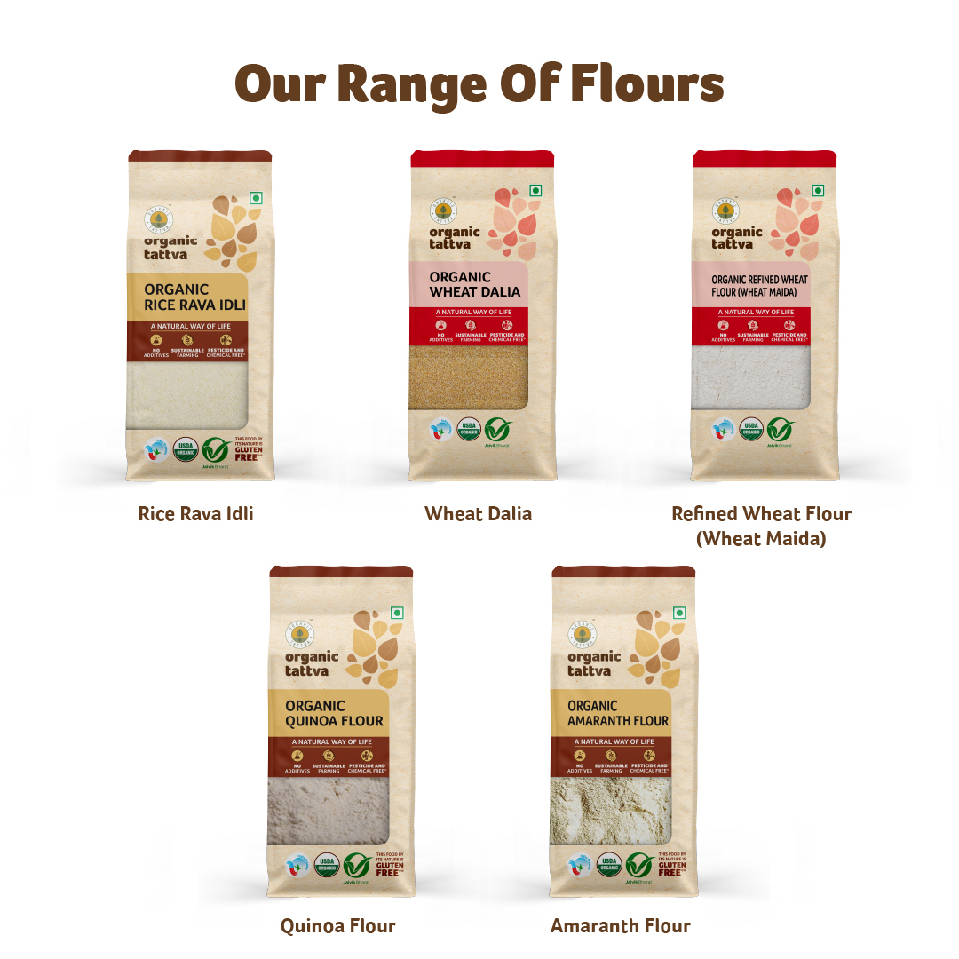 Organic Tattva Organic Whole Wheat Flour (Chakki Atta)