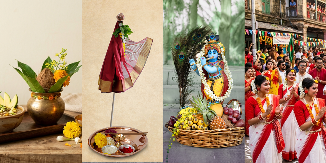 Indian New Year Traditions: How to Celebrate Ugadi, Gudi Padwa, Vishu, Puthandu (Tamil New Year) and more at Home or Abroad.