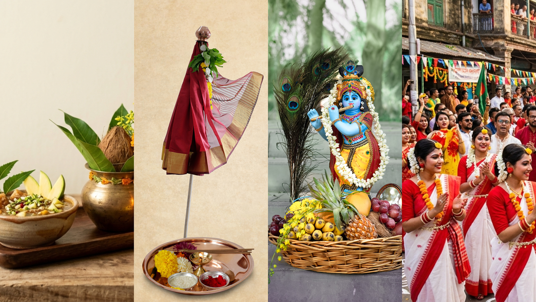 Indian New Year Traditions: How to Celebrate Ugadi, Gudi Padwa, Vishu, Puthandu (Tamil New Year) and more at Home or Abroad.