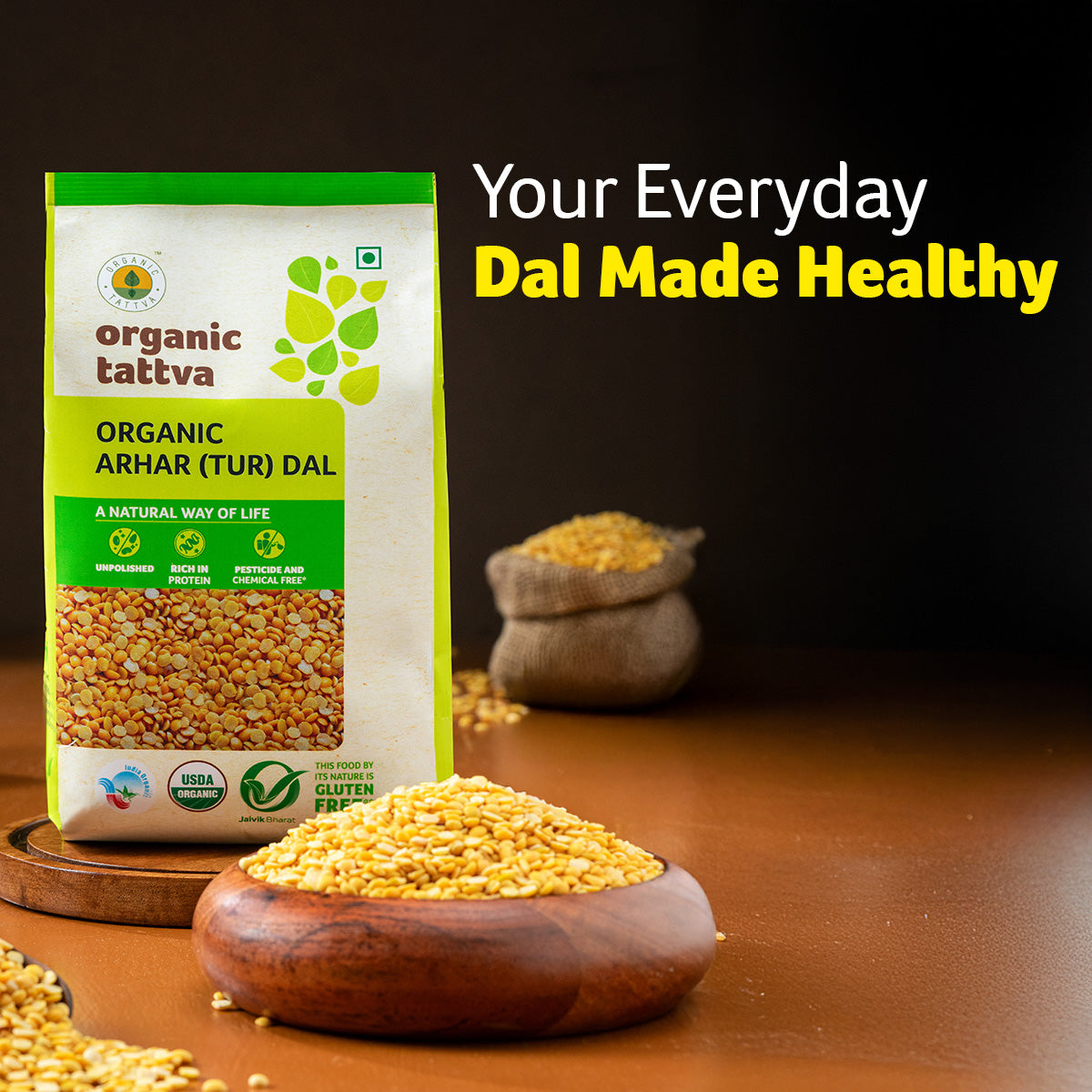 Organic Tattva Organic Arhar (Tur) Dal