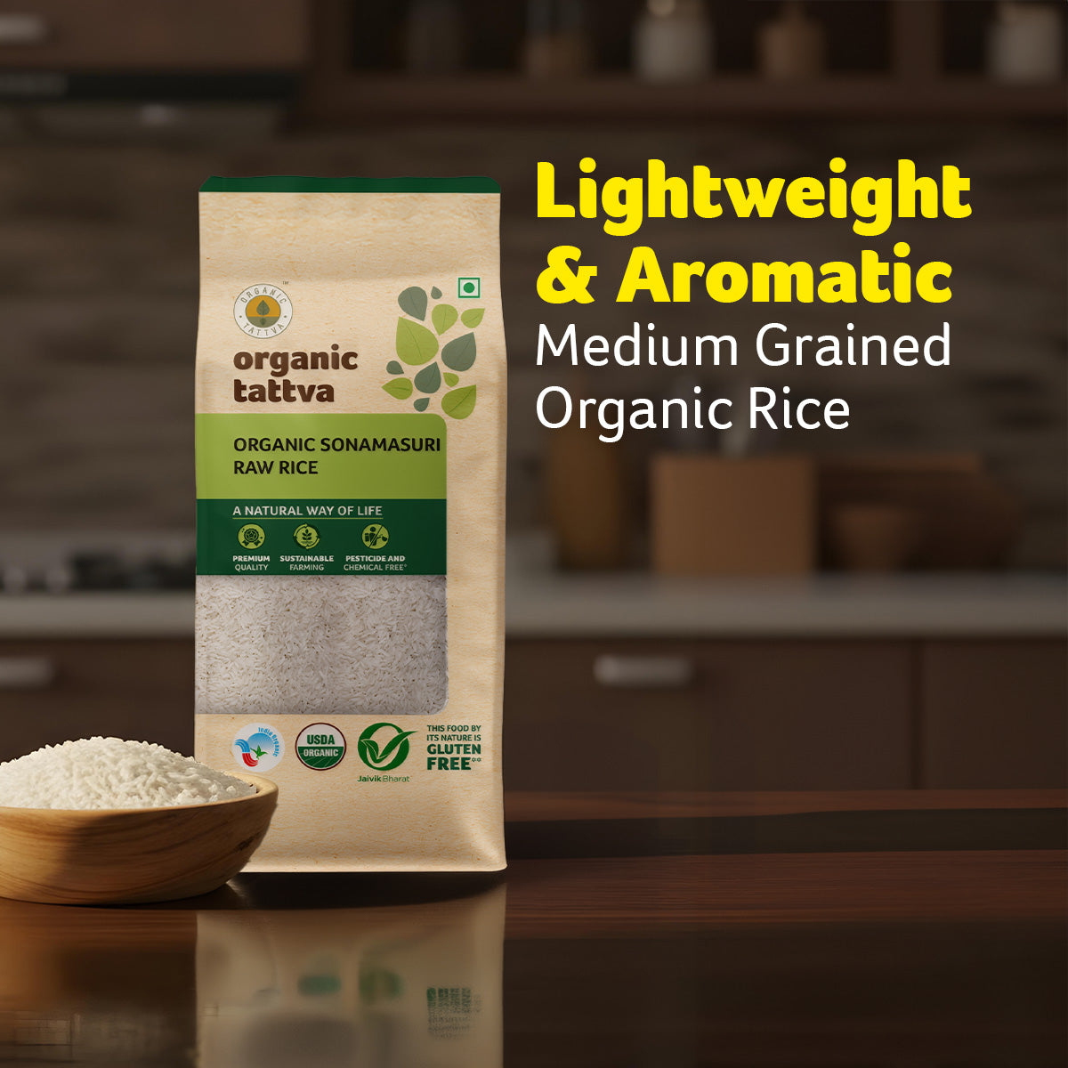 Organic Tattva Organic Sonamasuri Rice White