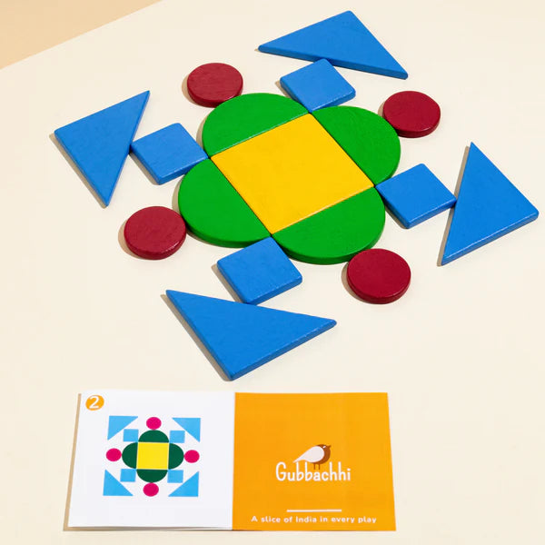 Rangoli by Gubbachhi | Wooden Puzzle for Kids | Ages 2+