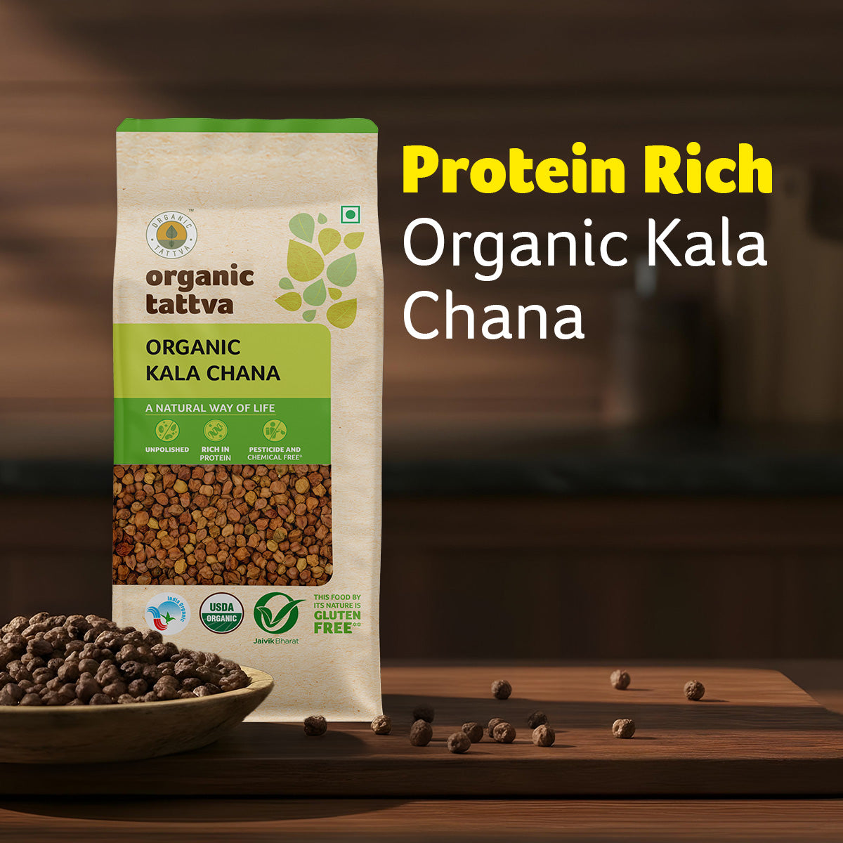 Organic Tattva Organic Kala Chana
