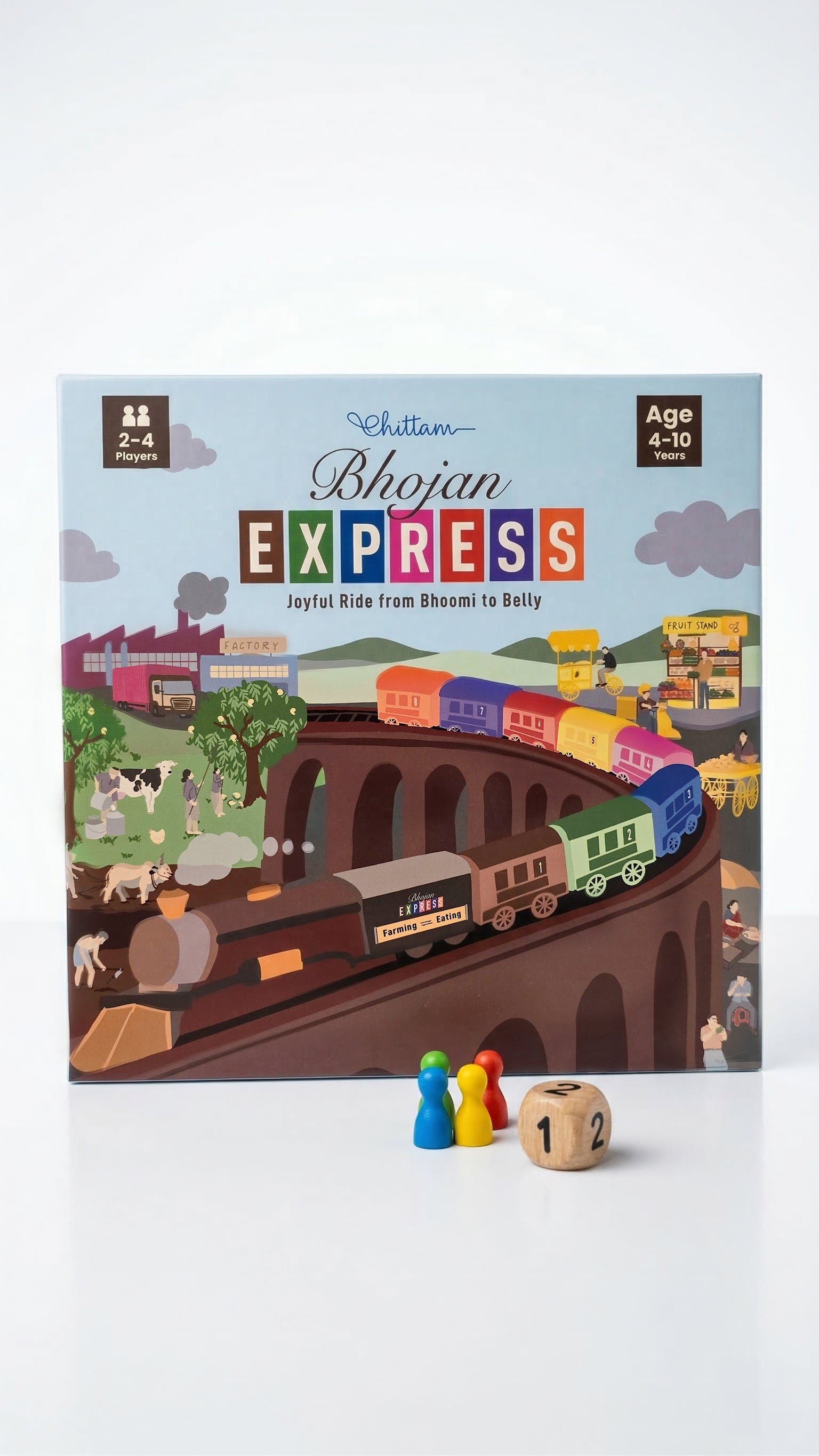 Bhojan Express by Chittam| Food Journey Board Game for Kids | Ages 4–10