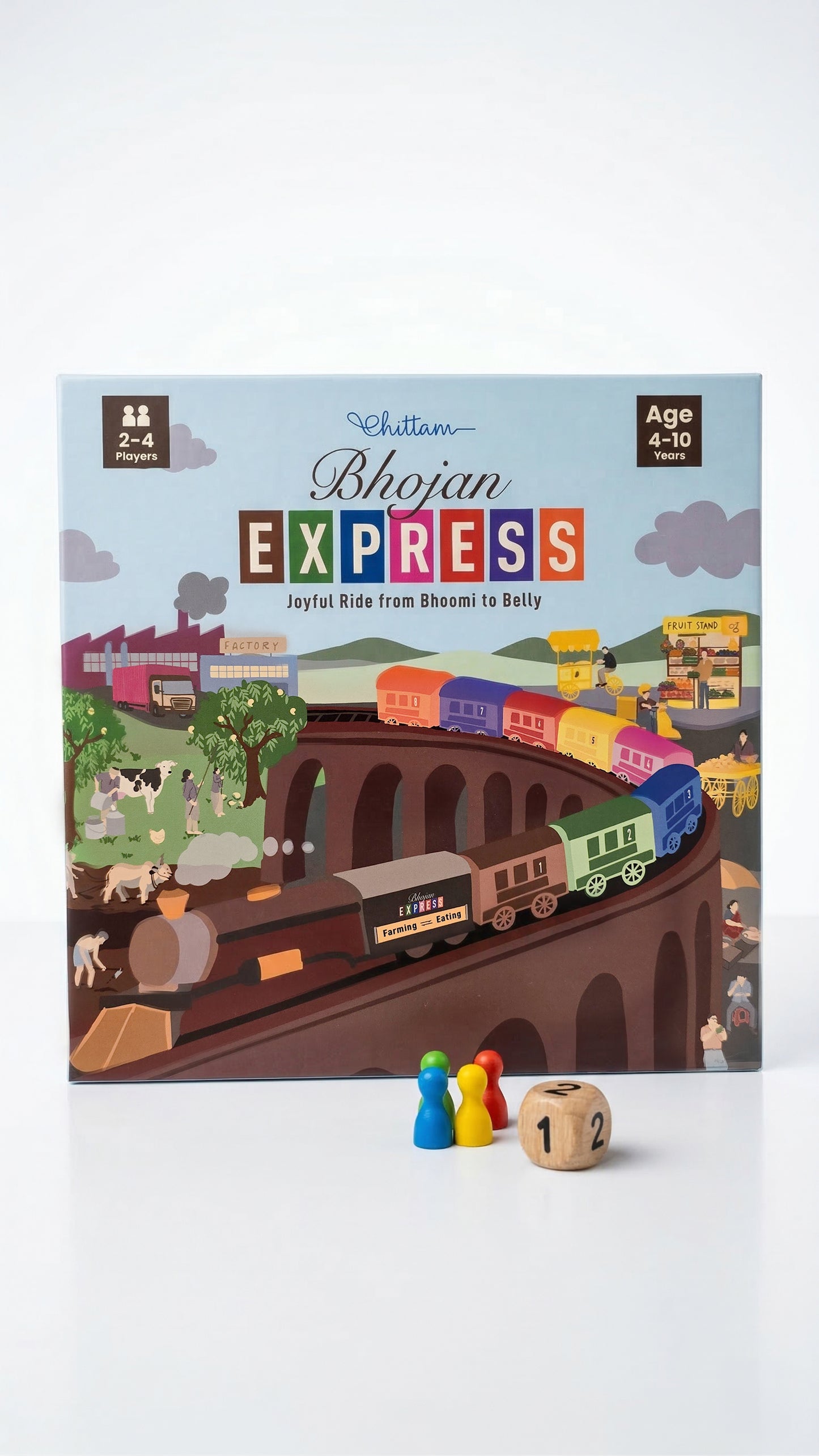 Bhojan Express by Chittam| Food Journey Board Game for Kids | Ages 4–10