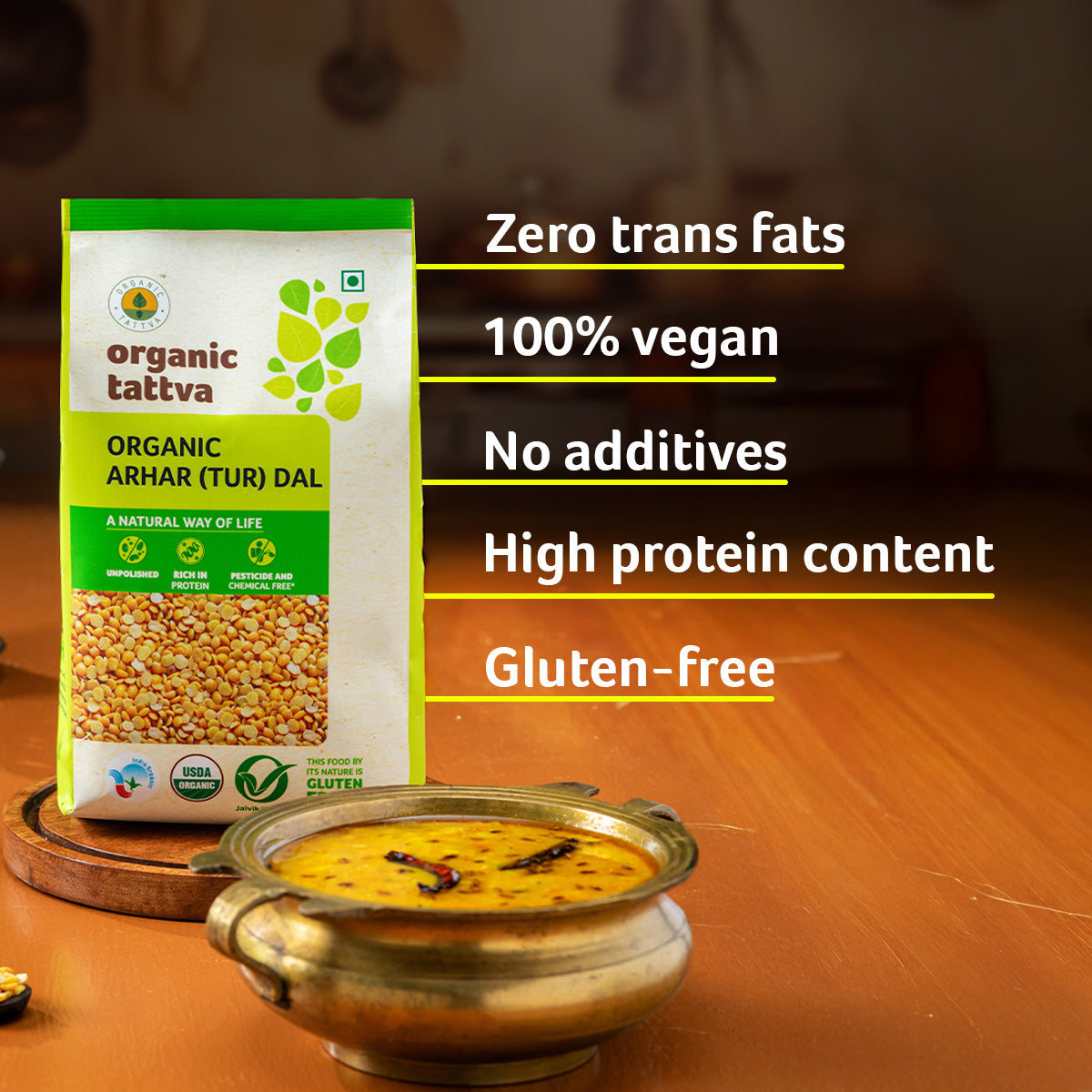 Organic Tattva Organic Arhar (Tur) Dal