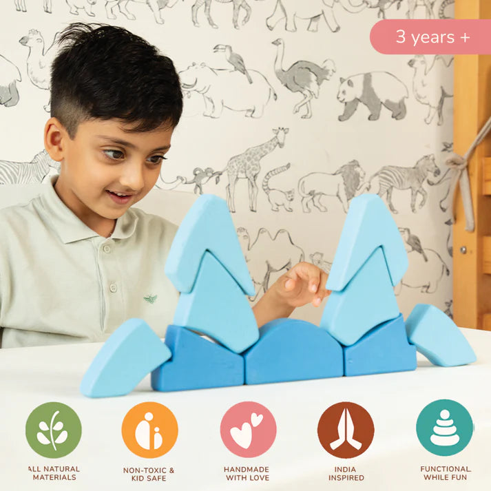 Lotus Temple by Gubbachhi | Wooden Stacking Toy | Ages 3+