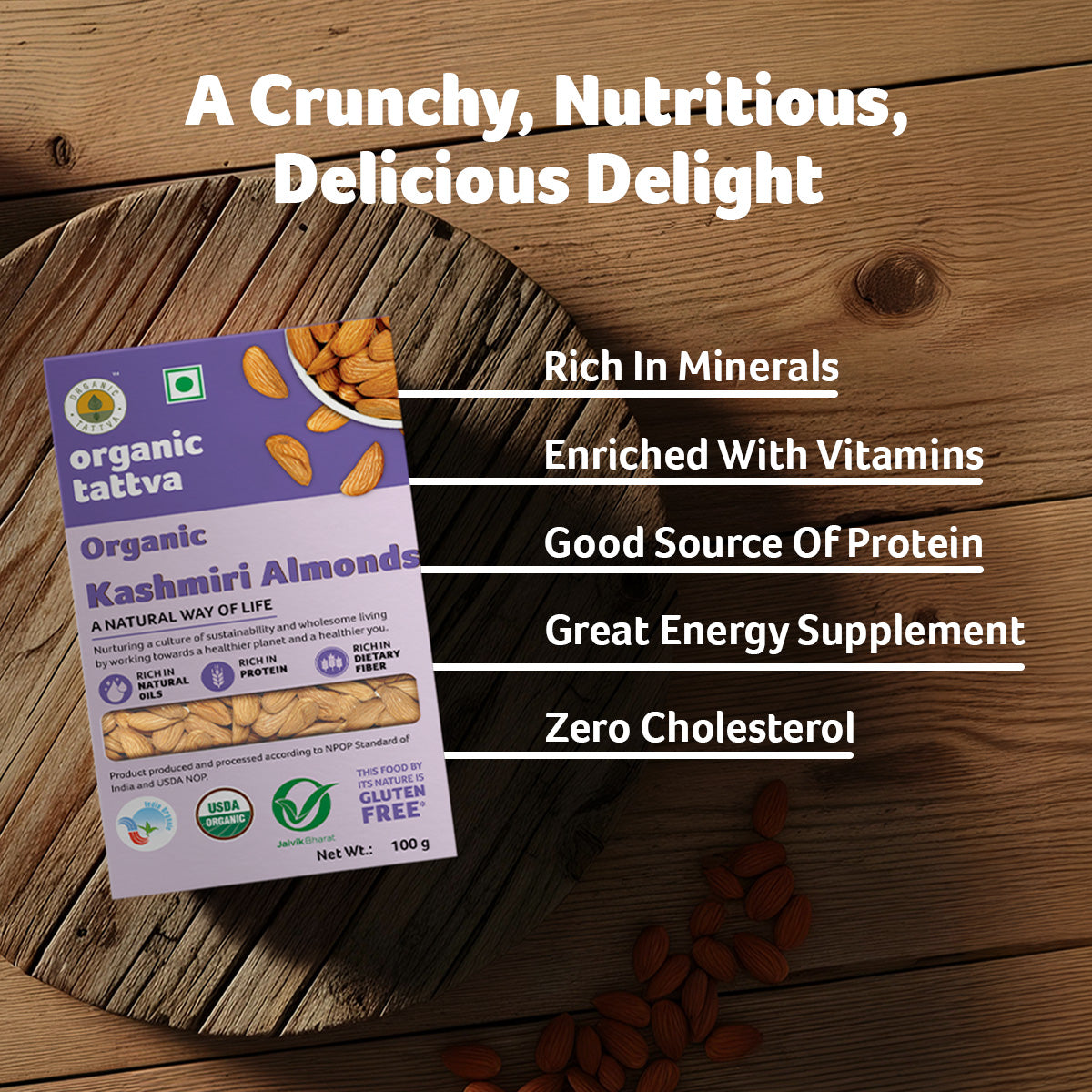 Organic Tattva Organic Kashmiri Almonds