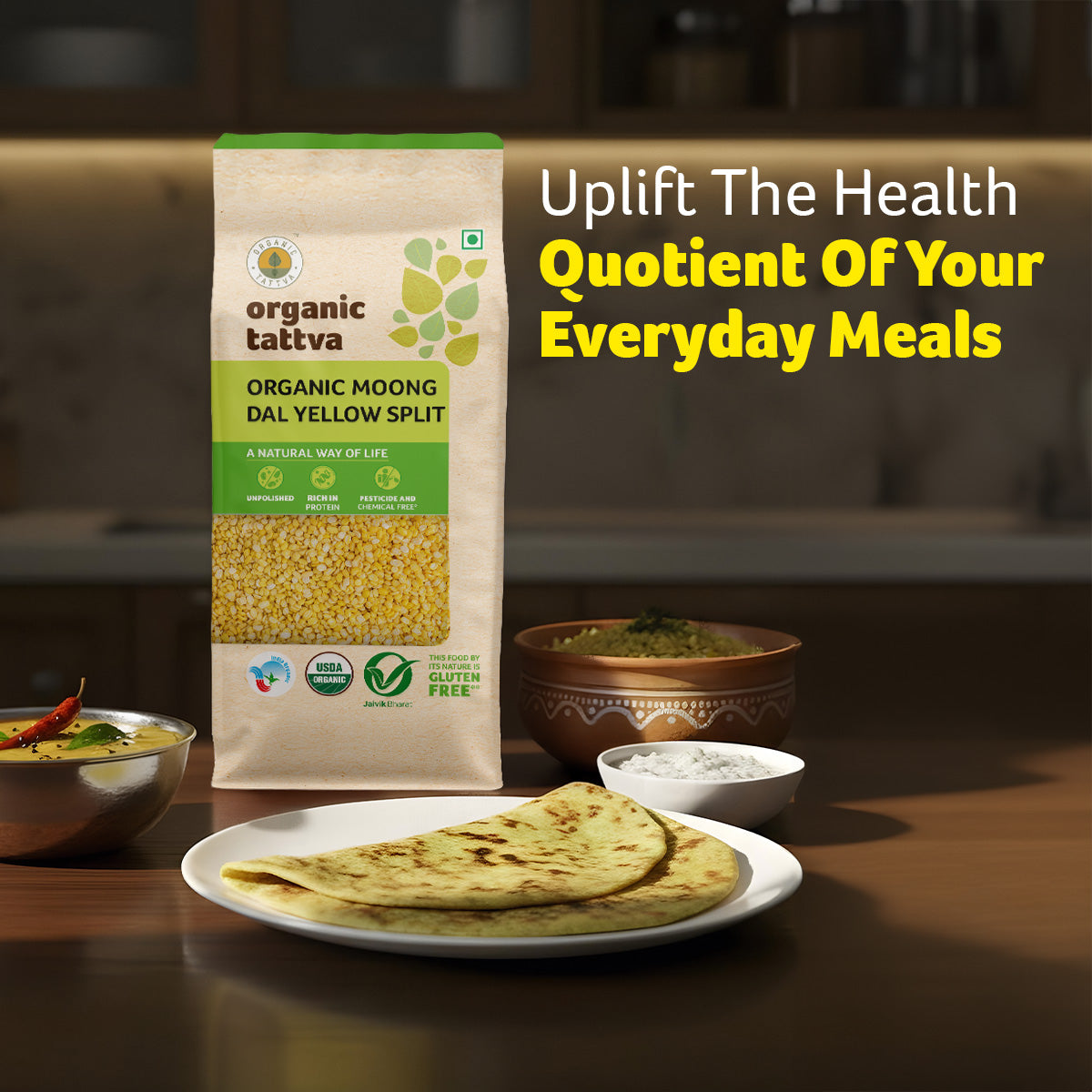 Organic Tattva Organic Moong Dal Yellow Split