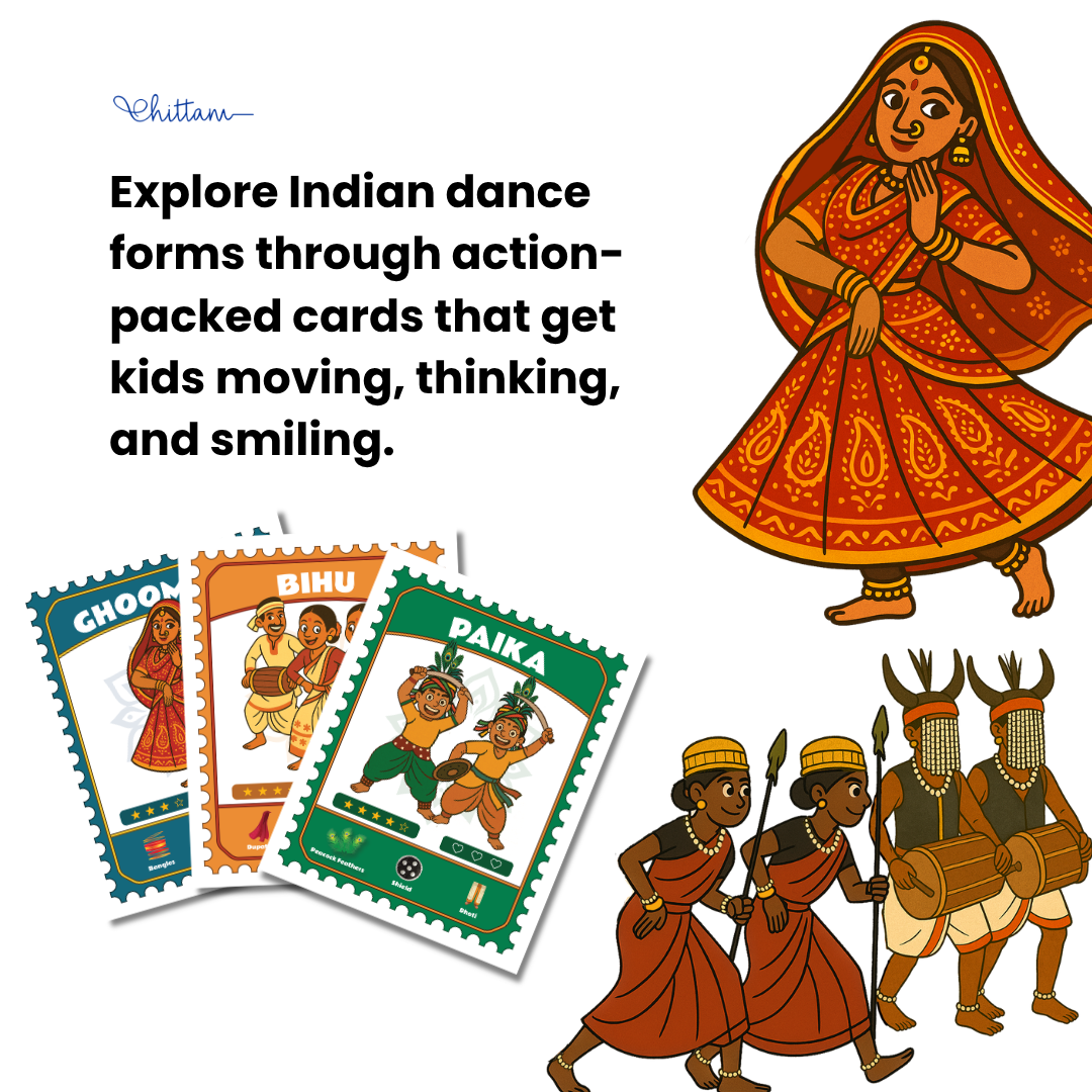 Thaka Dhimi Tha by Chittam| Indian Dance Activity Game for Toddlers | Ages 2–6