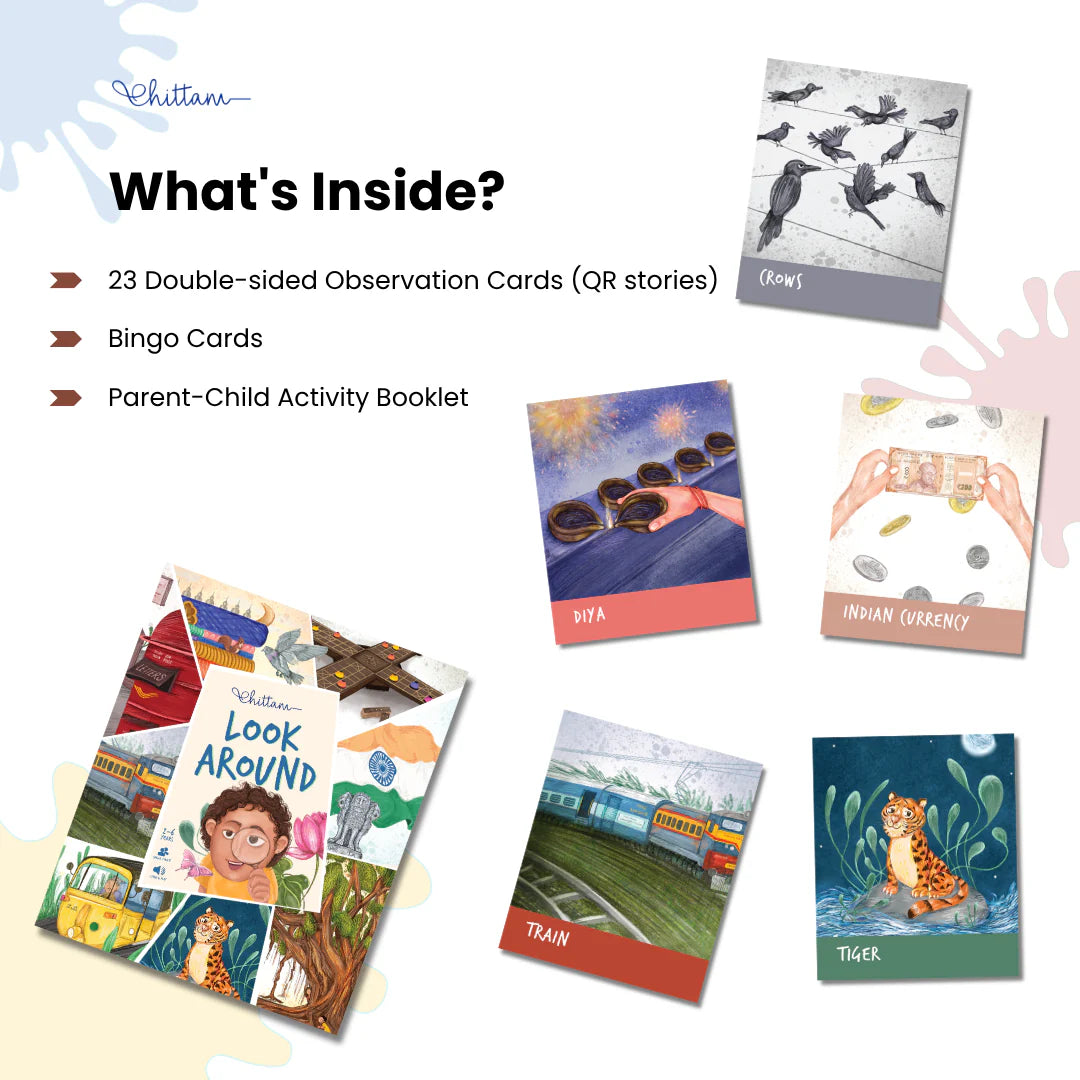 Look Around by Chittam | Observation & Travel Activity Kit for Kids | Ages 2–6