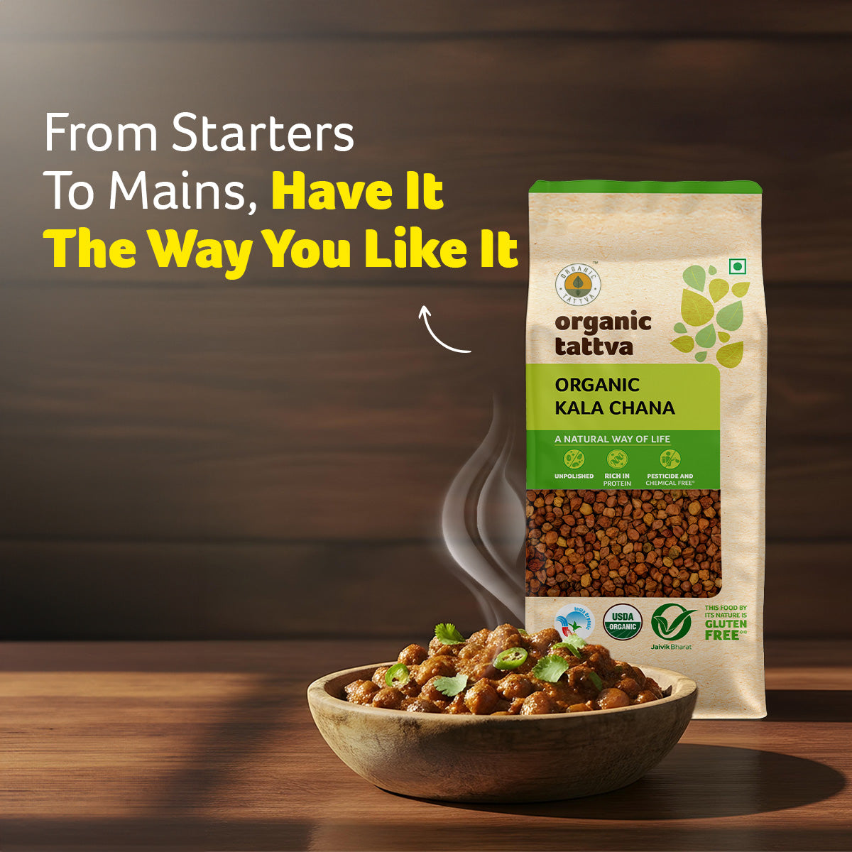 Organic Tattva Organic Kala Chana