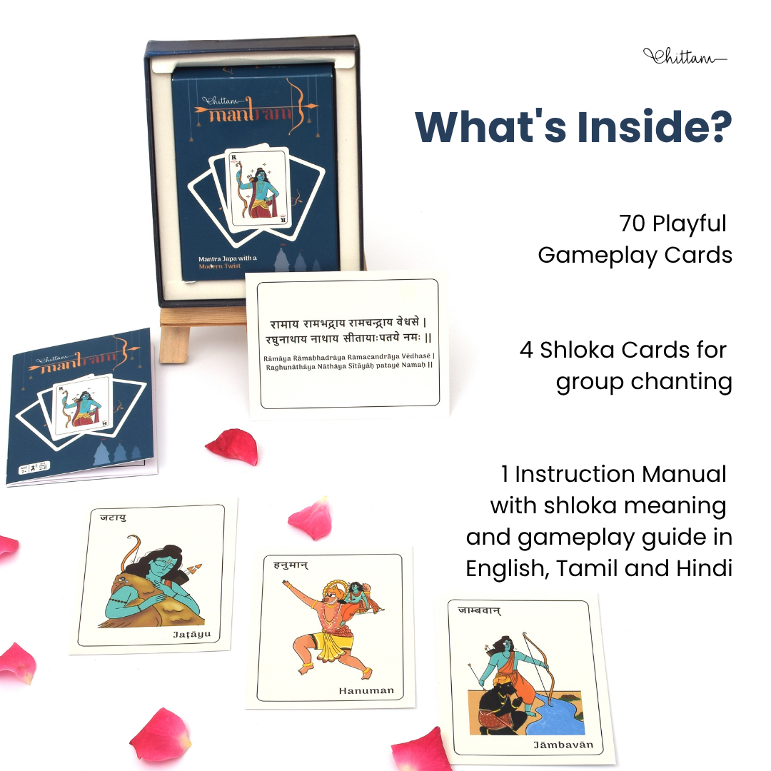 Mantram by Chittam| Mantra Chanting Card Game for Kids | Ages 7+