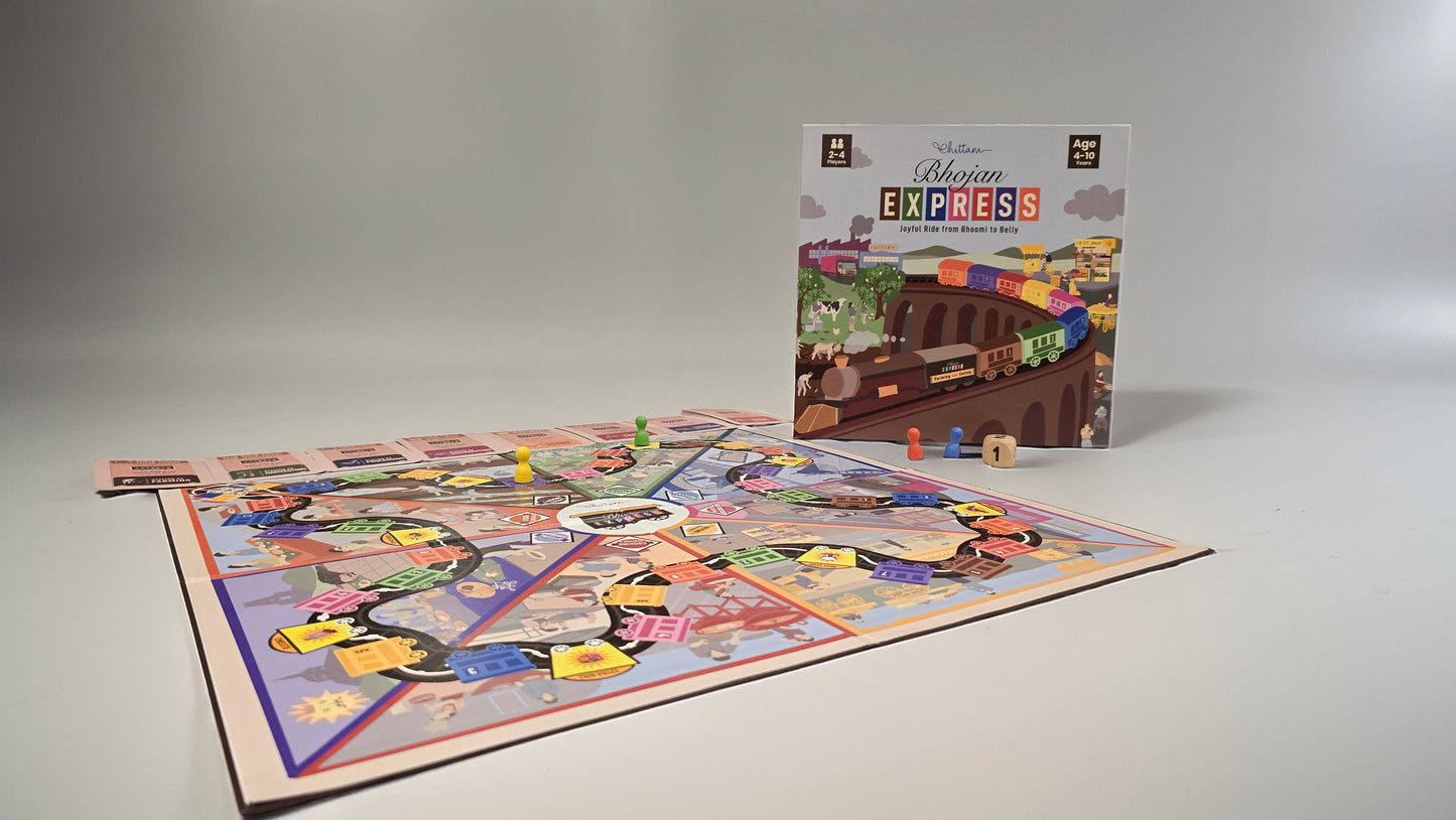 Bhojan Express by Chittam| Food Journey Board Game for Kids | Ages 4–10