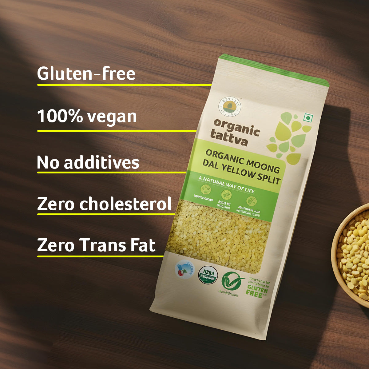 Organic Tattva Organic Moong Dal Yellow Split