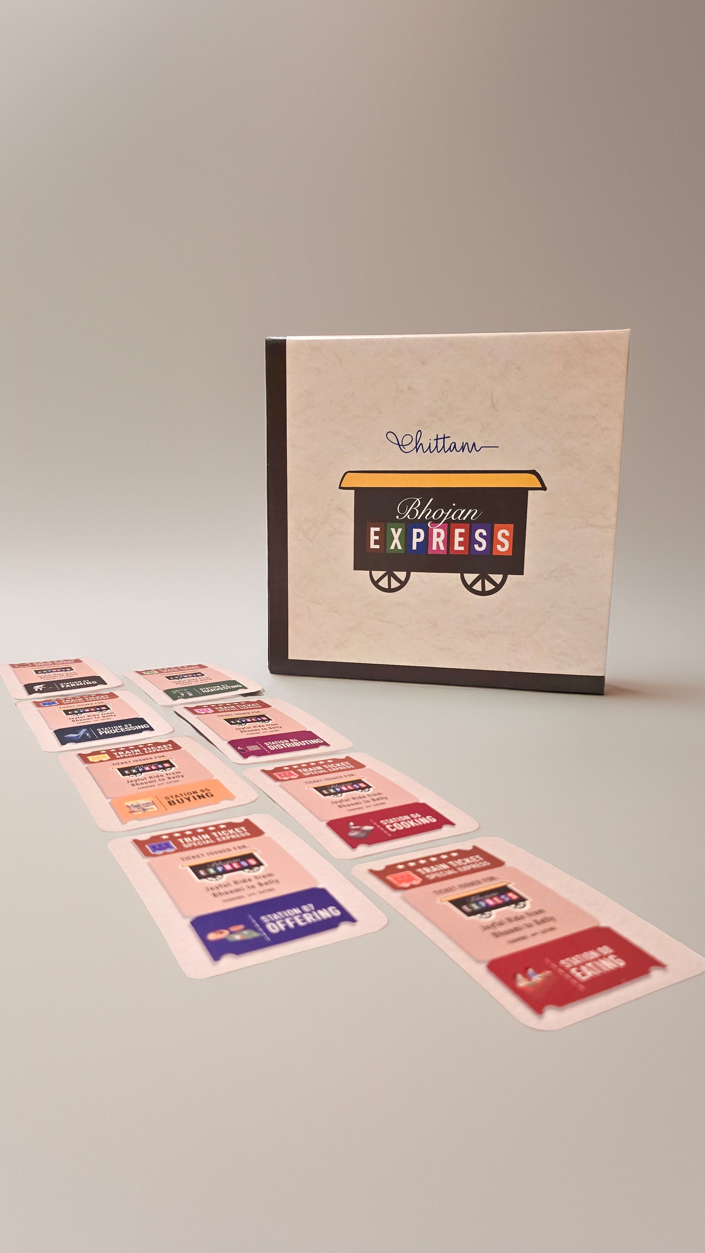 Bhojan Express by Chittam| Food Journey Board Game for Kids | Ages 4–10