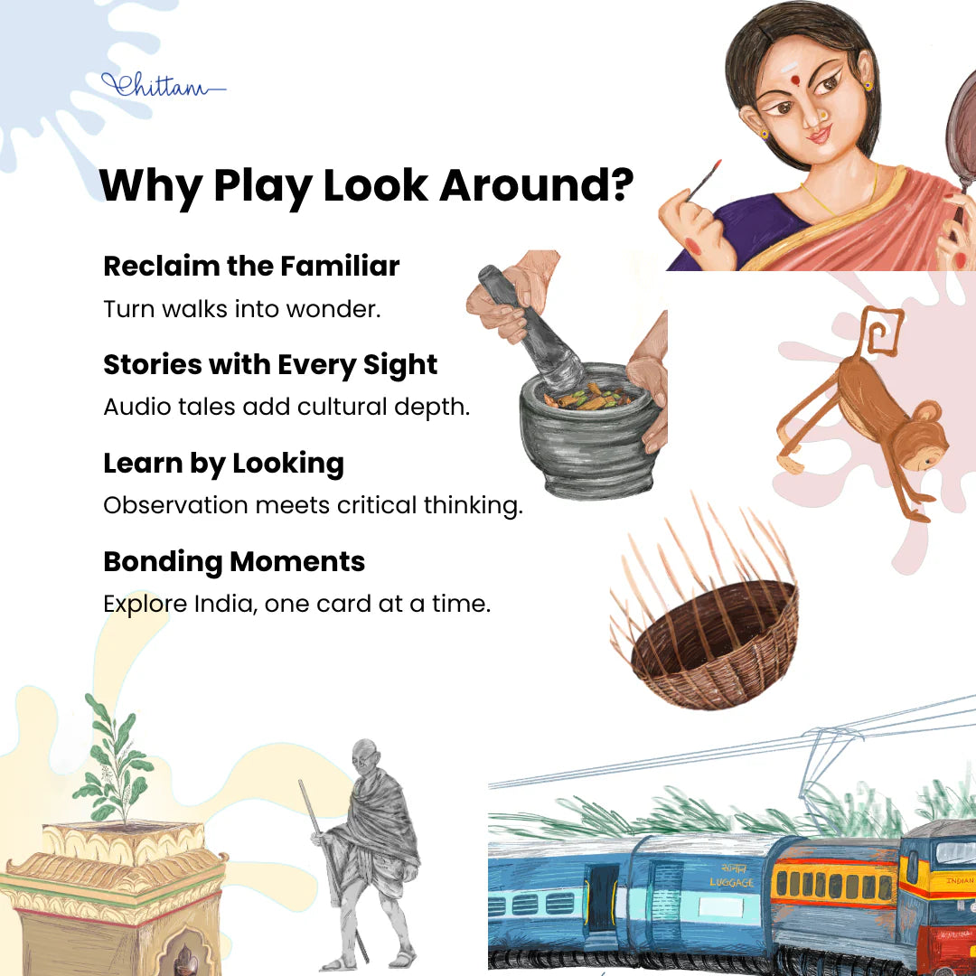 Look Around by Chittam | Observation & Travel Activity Kit for Kids | Ages 2–6