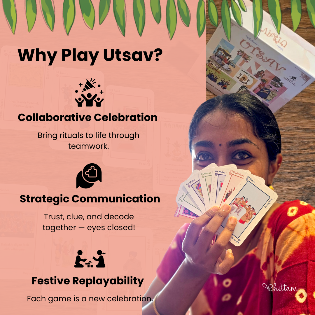 Utsav by Chittam| Indian Festivals Strategy Card Game | Ages 10+