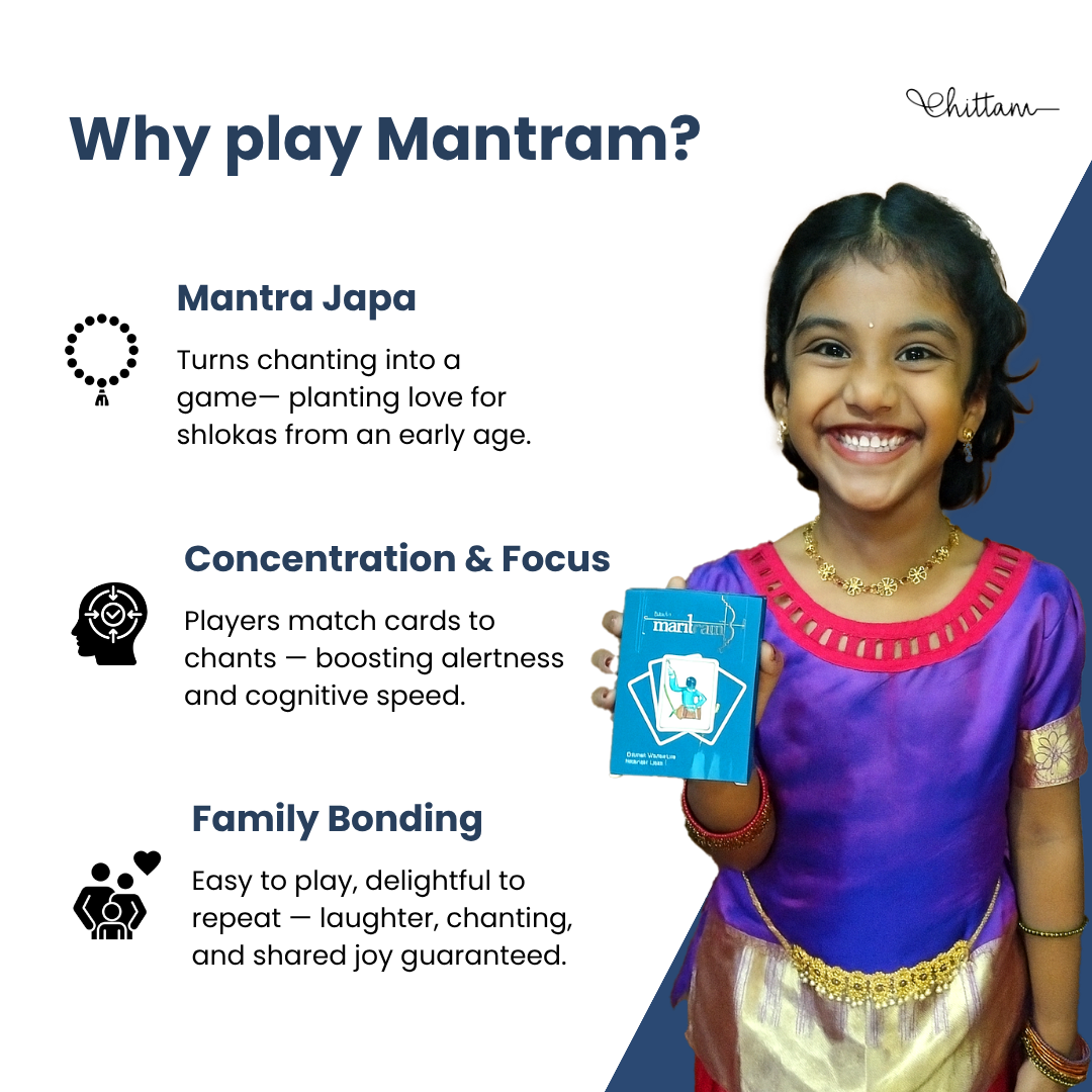 Mantram by Chittam| Mantra Chanting Card Game for Kids | Ages 7+