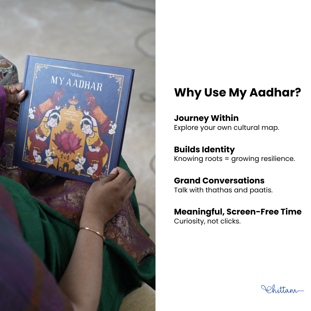 My Aadhar by Chittam| Indian Heritage & Family Roots Activity Book for Kids | Ages 8+