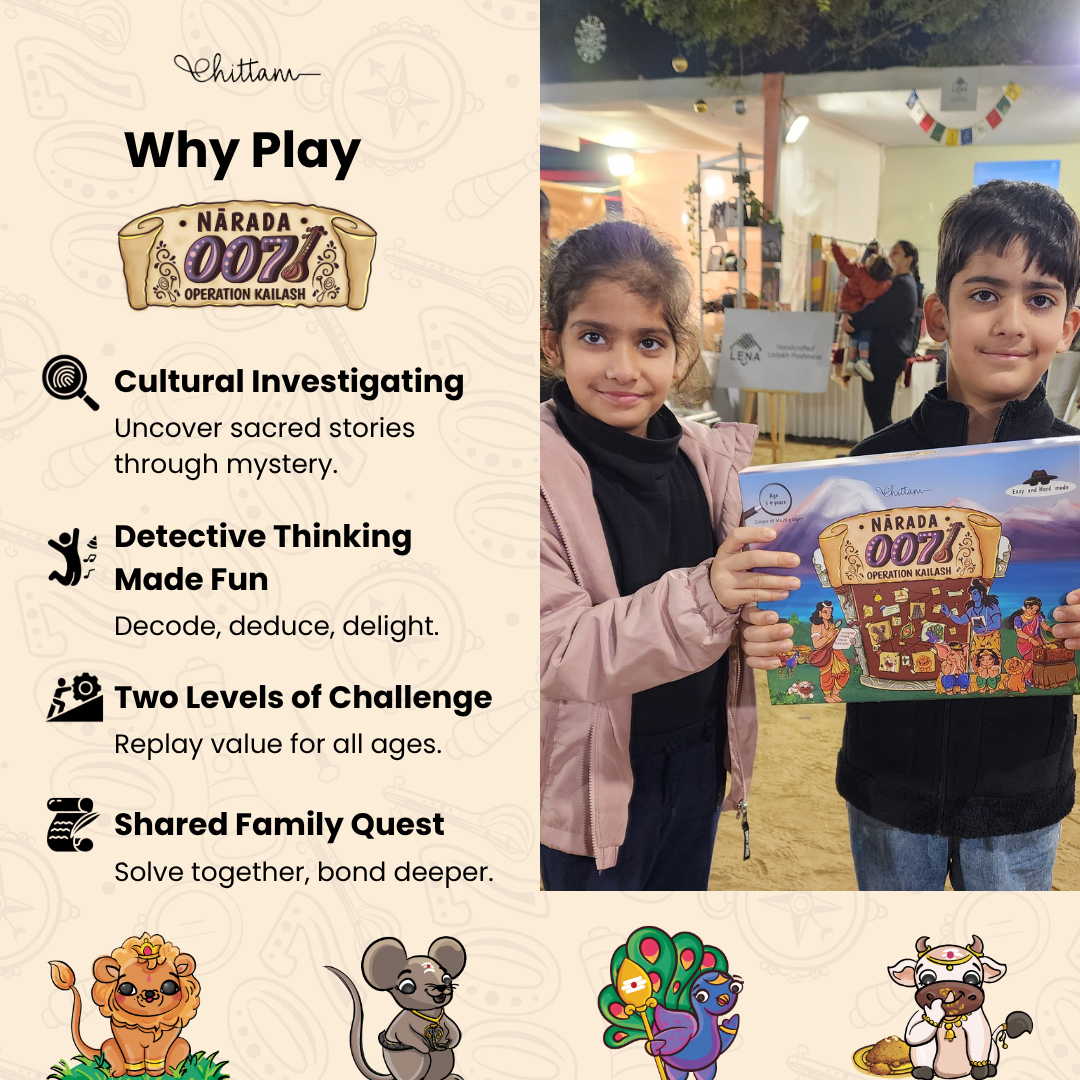 Narada 007: Operation Kailash by Chittam | Detective Board Game for Kids | Ages 7+
