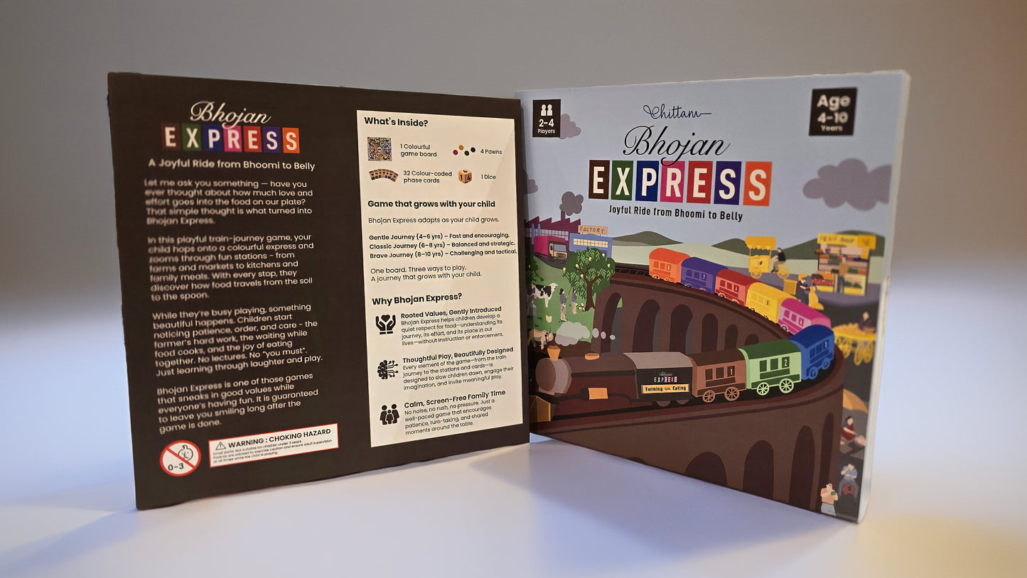 Bhojan Express by Chittam| Food Journey Board Game for Kids | Ages 4–10