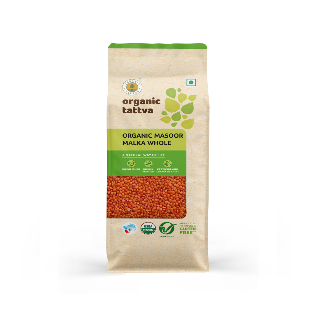 Organic Tattva Organic Masoor Malka Whole