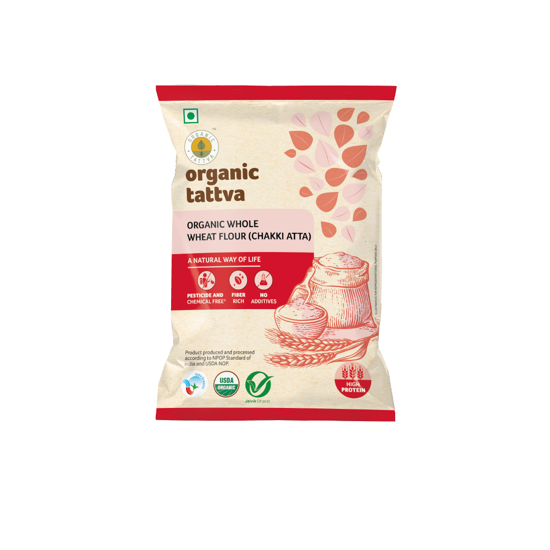 Organic Tattva Organic Whole Wheat Flour (Chakki Atta)