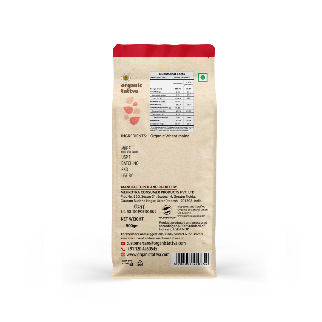 Organic Tattva Organic Refined Wheat Flour (Wheat Maida)
