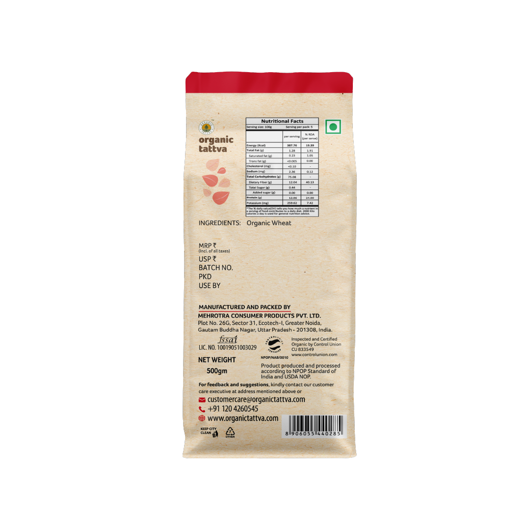 Organic Tattva Organic Wheat Dalia