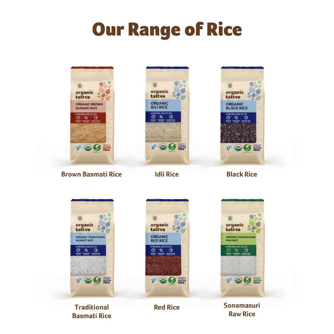 Organic Tattva Organic Sonamasuri Brown Rice