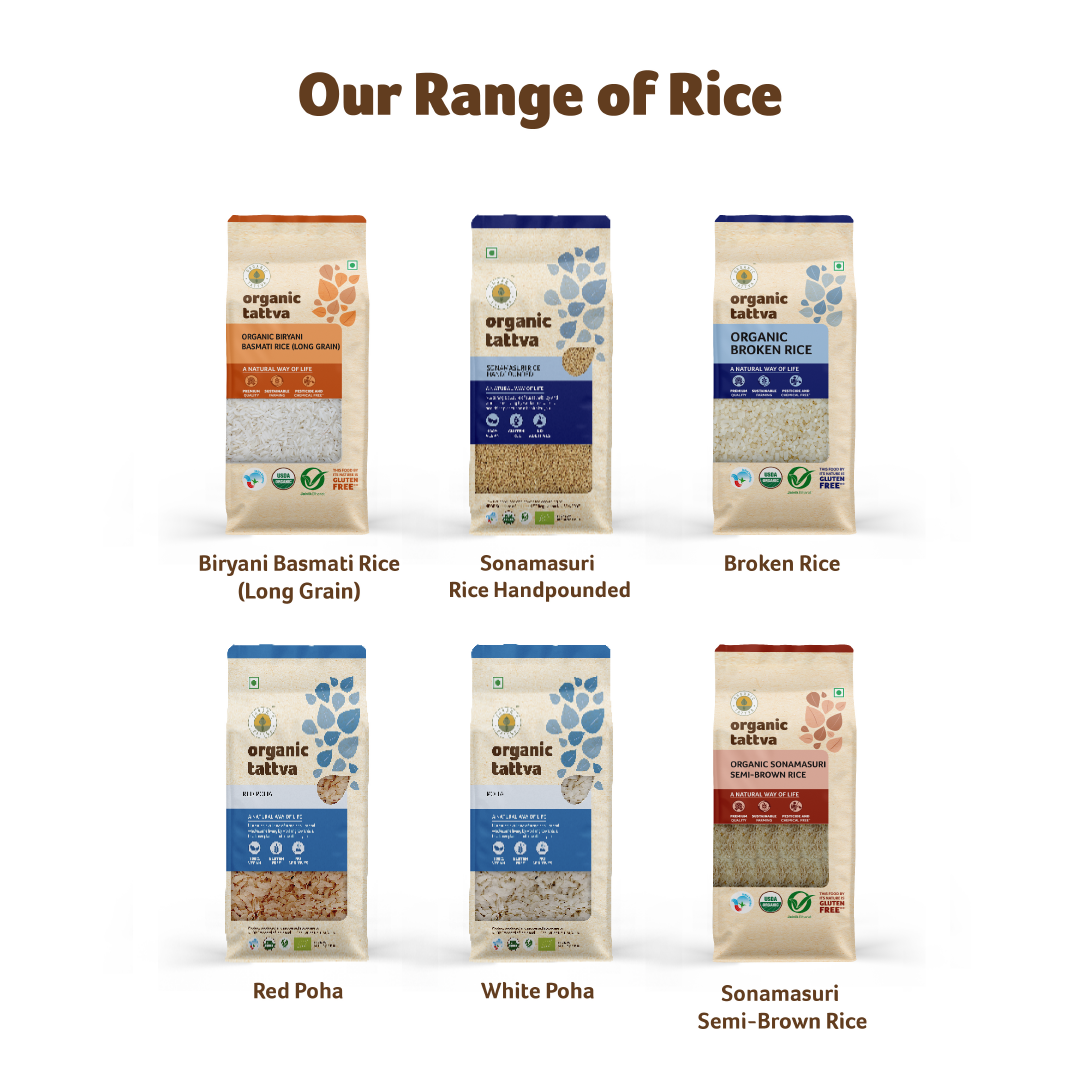Organic Tattva Organic Sonamasuri Brown Rice