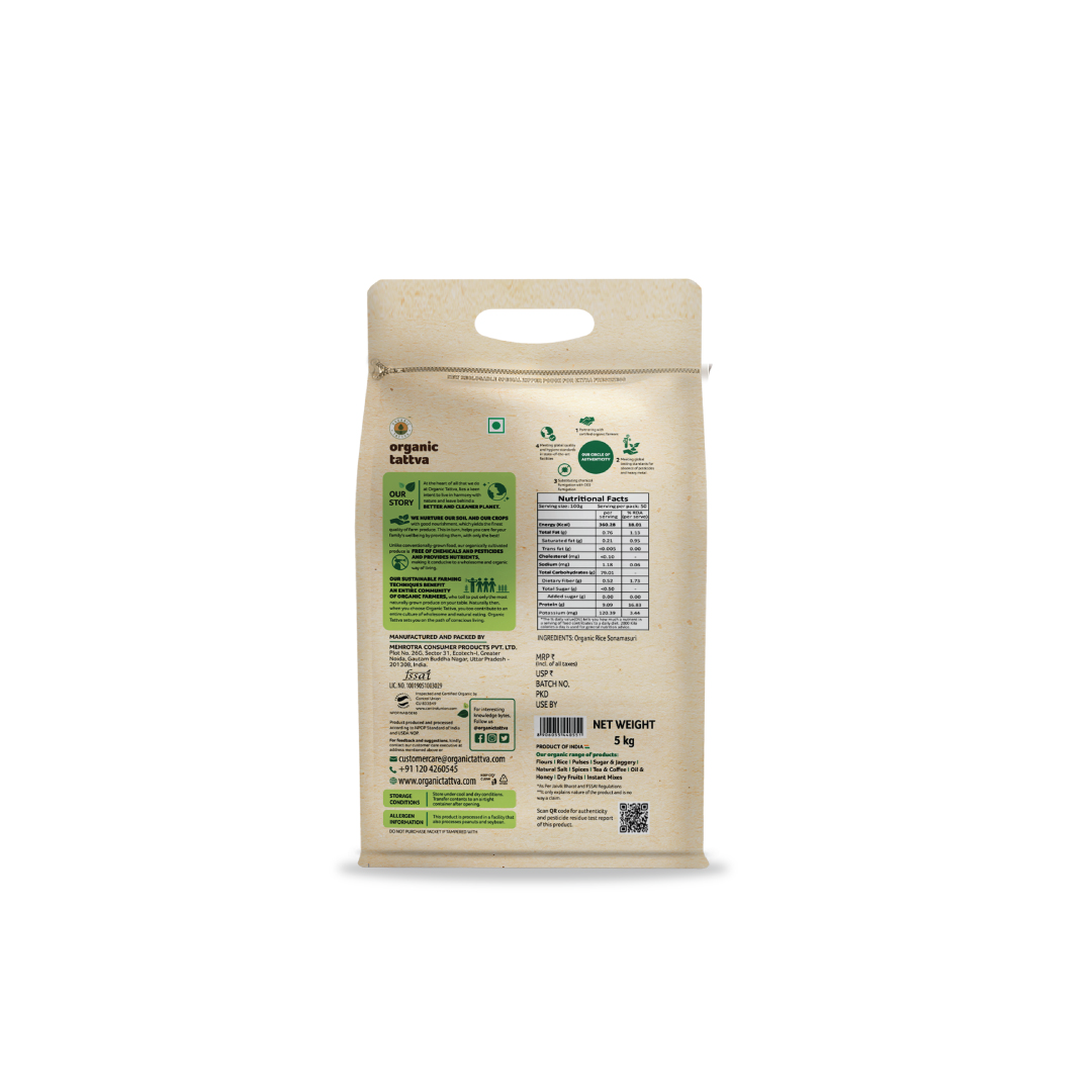 Organic Tattva Organic Sonamasuri Rice White