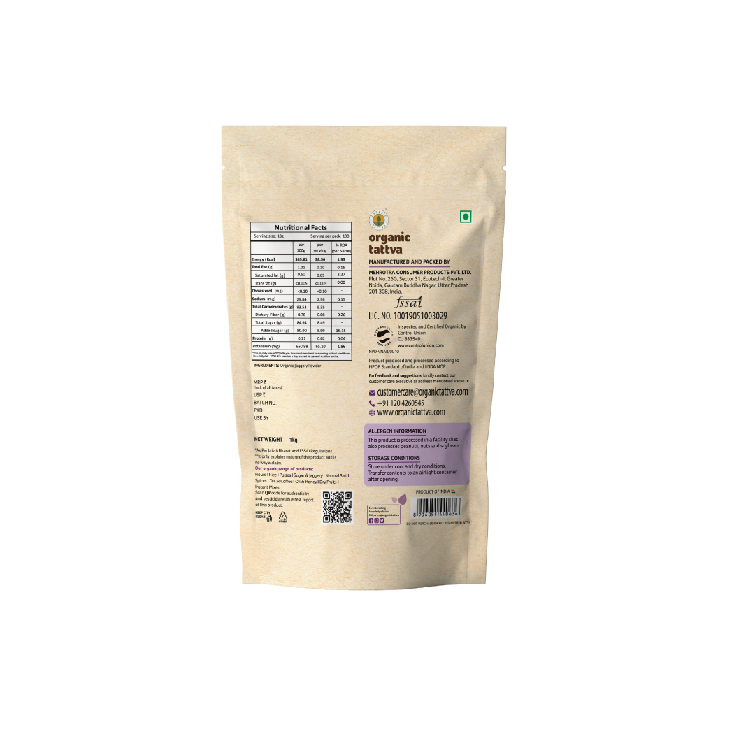 Organic Tattva Organic Jaggery Powder