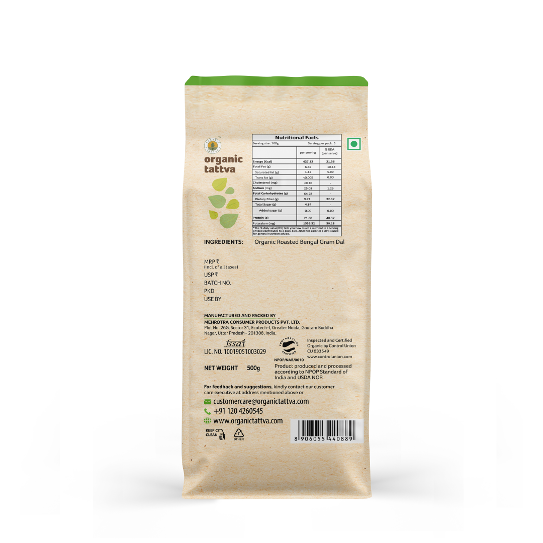 Organic Tattva Organic Roasted Chana Dal