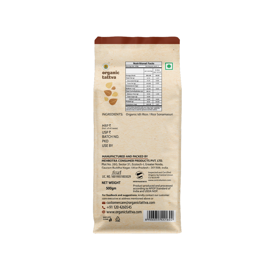 Organic Tattva Organic Rice Rava Idli