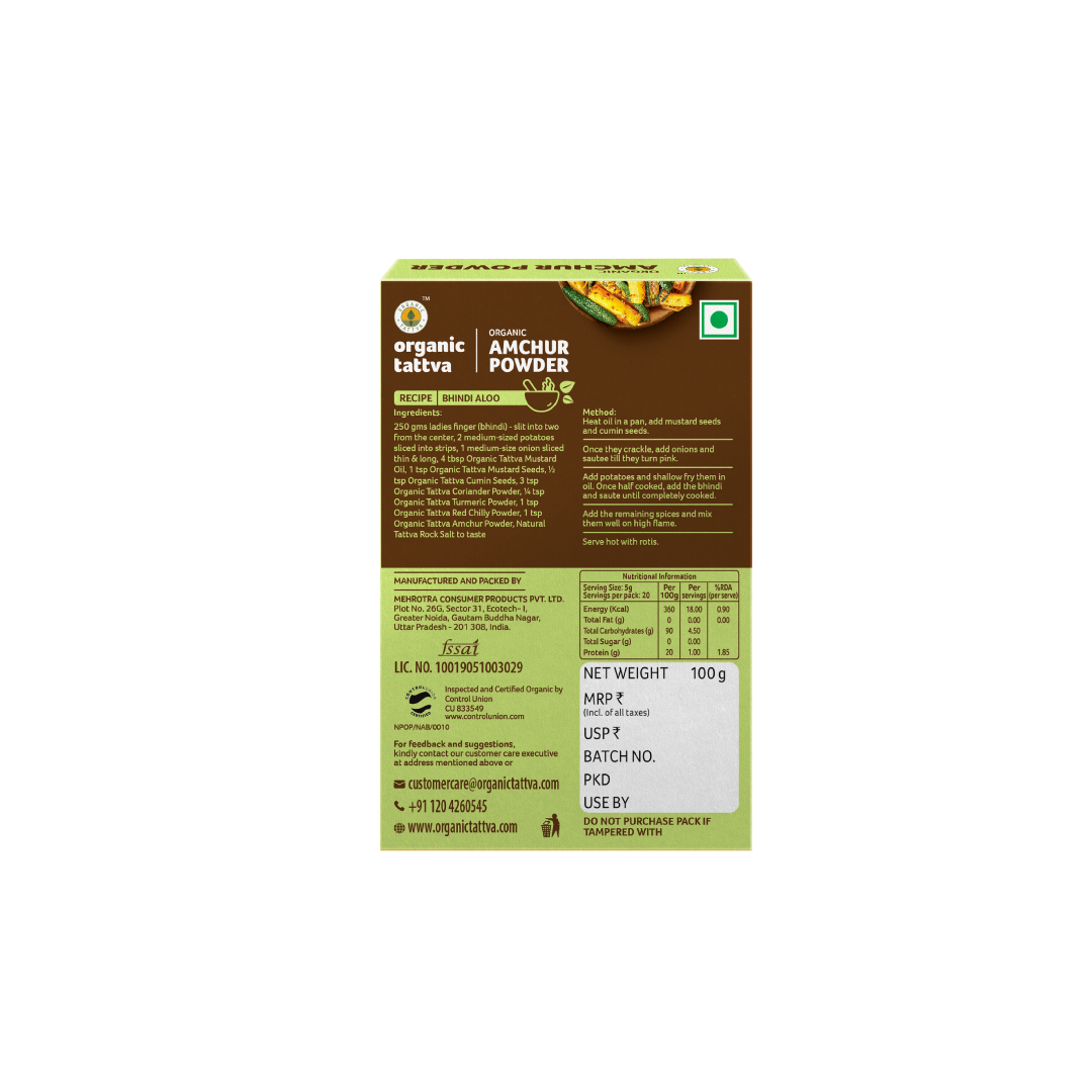 Organic Tattva Organic Amchur (Dry Mango) Powder