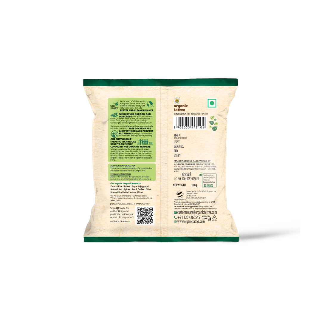 Organic Tattva Organic Fennel