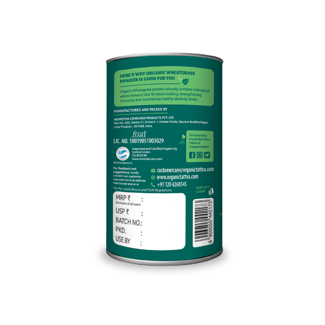 Organic Tattva Organic Wheat Grass Powder