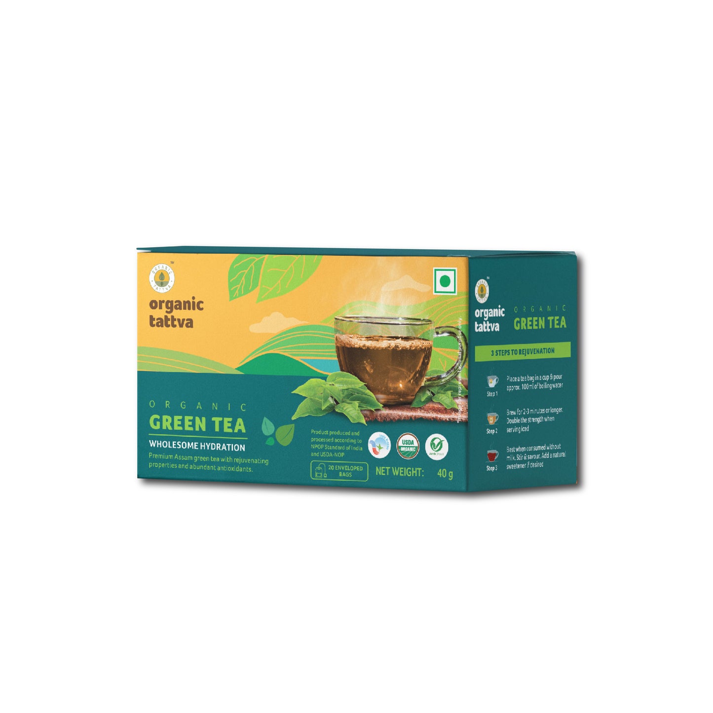 Organic tattva Organic Green Tea (20 teabags)