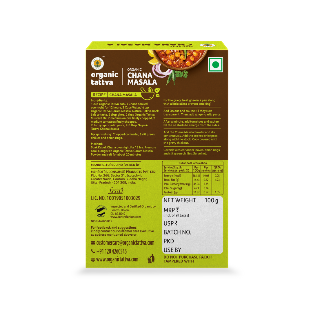 Organic Tattva Organic Chana Masala