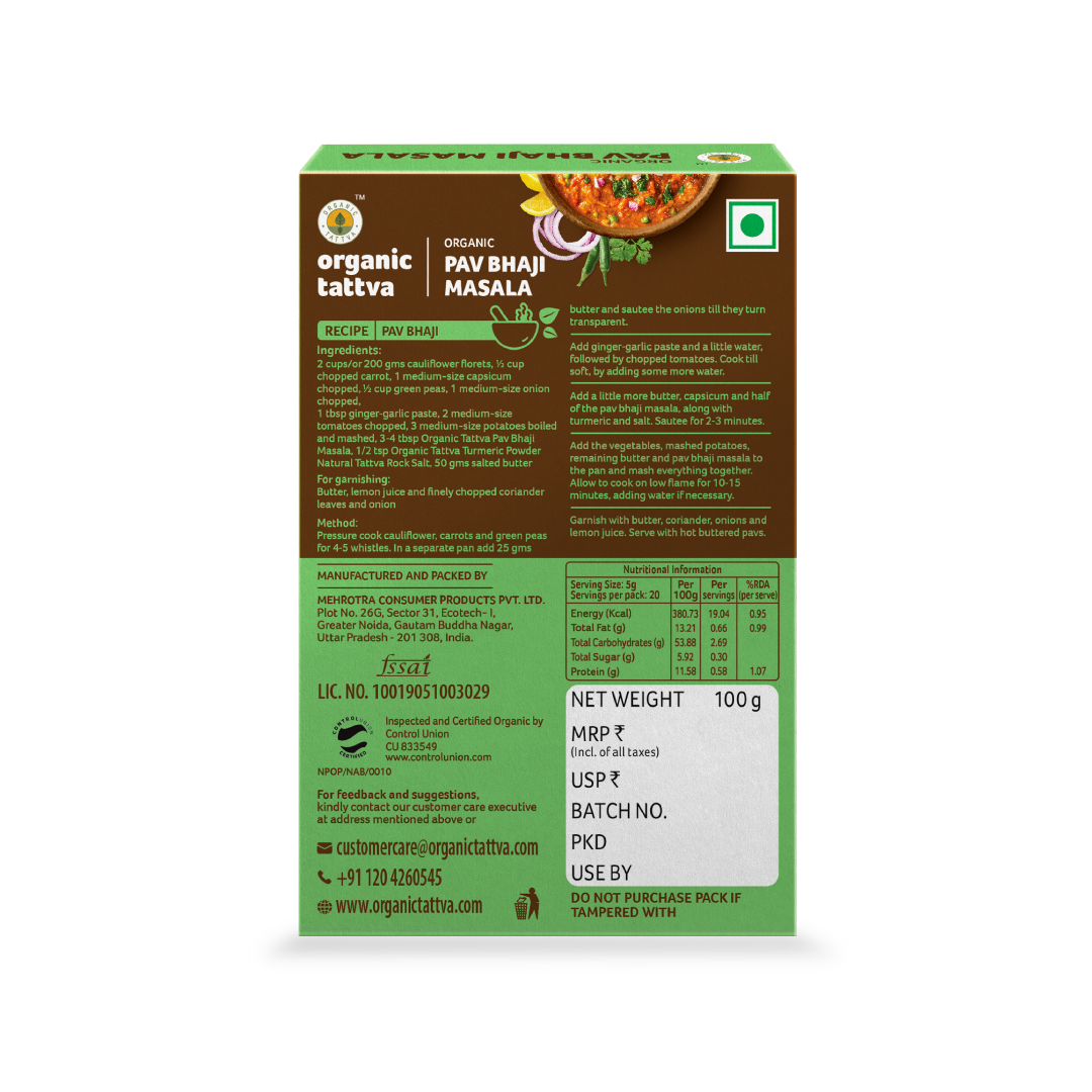 Organic Tattva Organic Pav Bhaji Masala