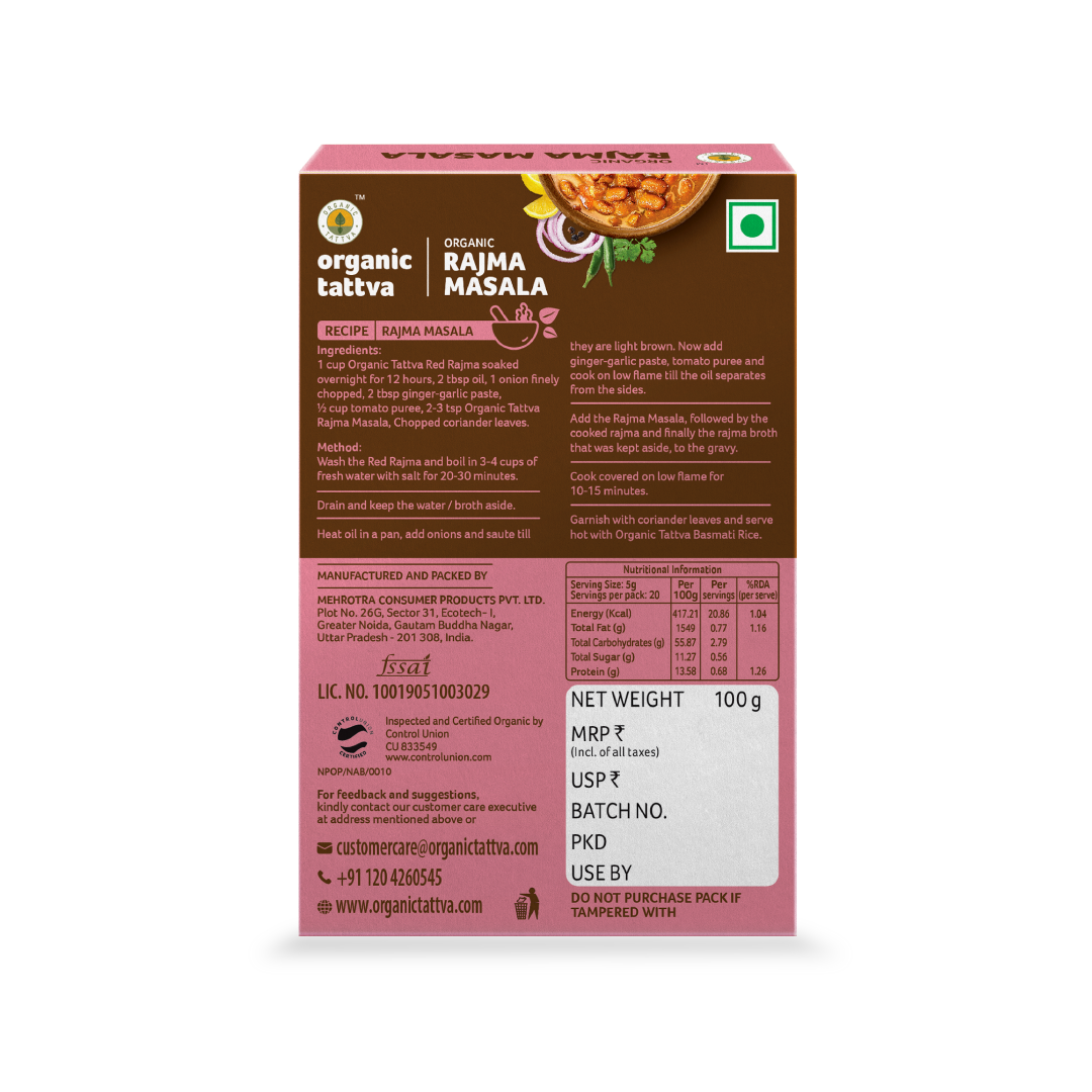 Organic Tattva Organic Rajma Masala