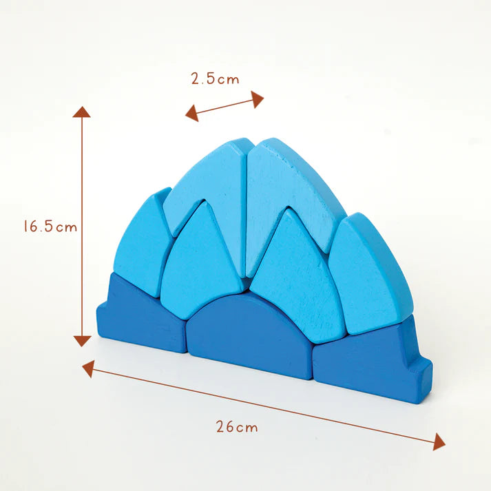 Lotus Temple by Gubbachhi | Wooden Stacking Toy | Ages 3+