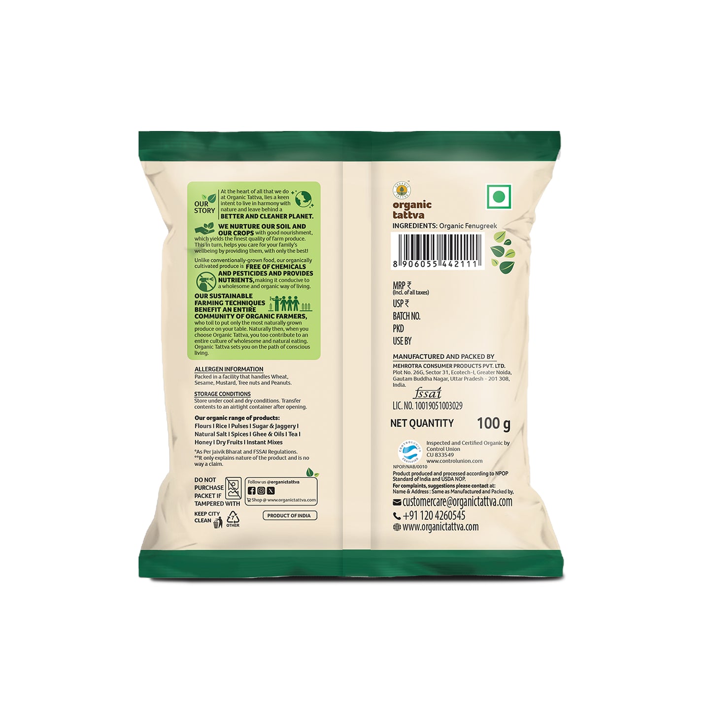 Organic Tattva Organic Fenugreek
