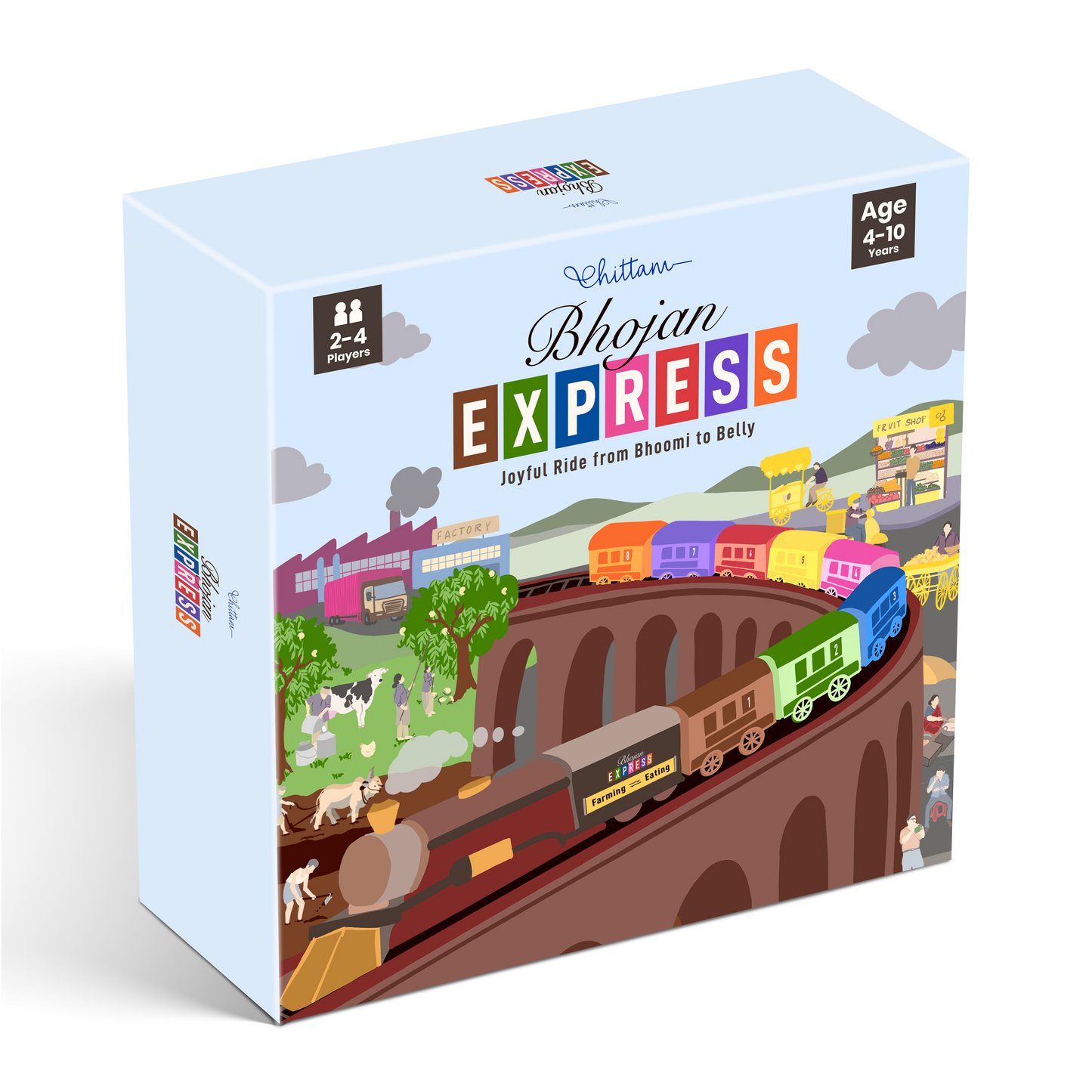 Bhojan Express by Chittam| Food Journey Board Game for Kids | Ages 4–10