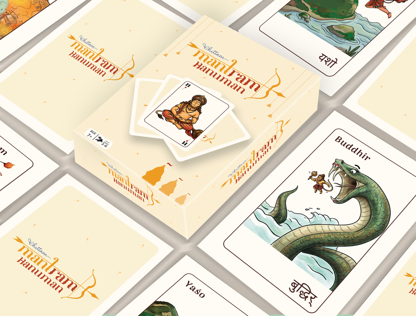Mantram Hanuman by Chittam| Hanuman Mantra Card Game for Kids | Ages 7+