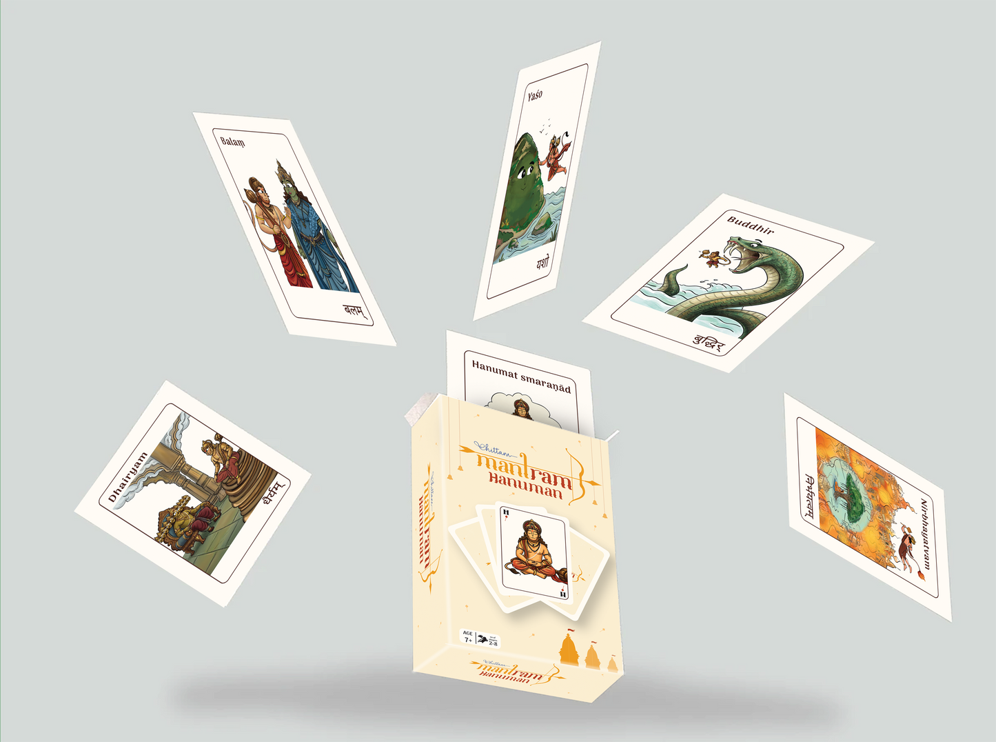 Mantram Hanuman by Chittam| Hanuman Mantra Card Game for Kids | Ages 7+