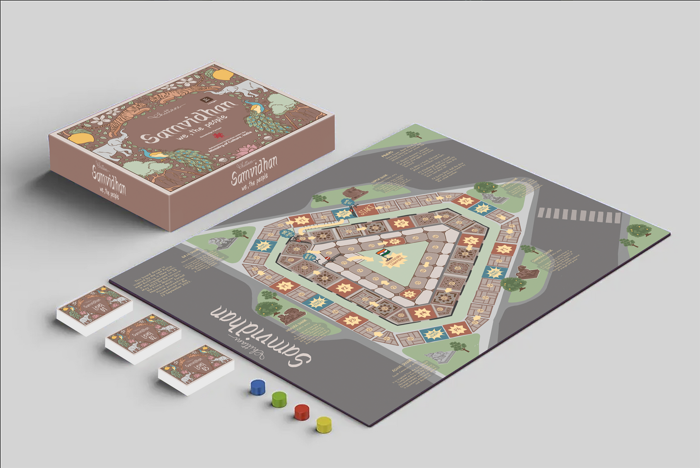 Samvidhan by Chittam | Indian Constitution Board Game for Kids & Teens | Ages 11+