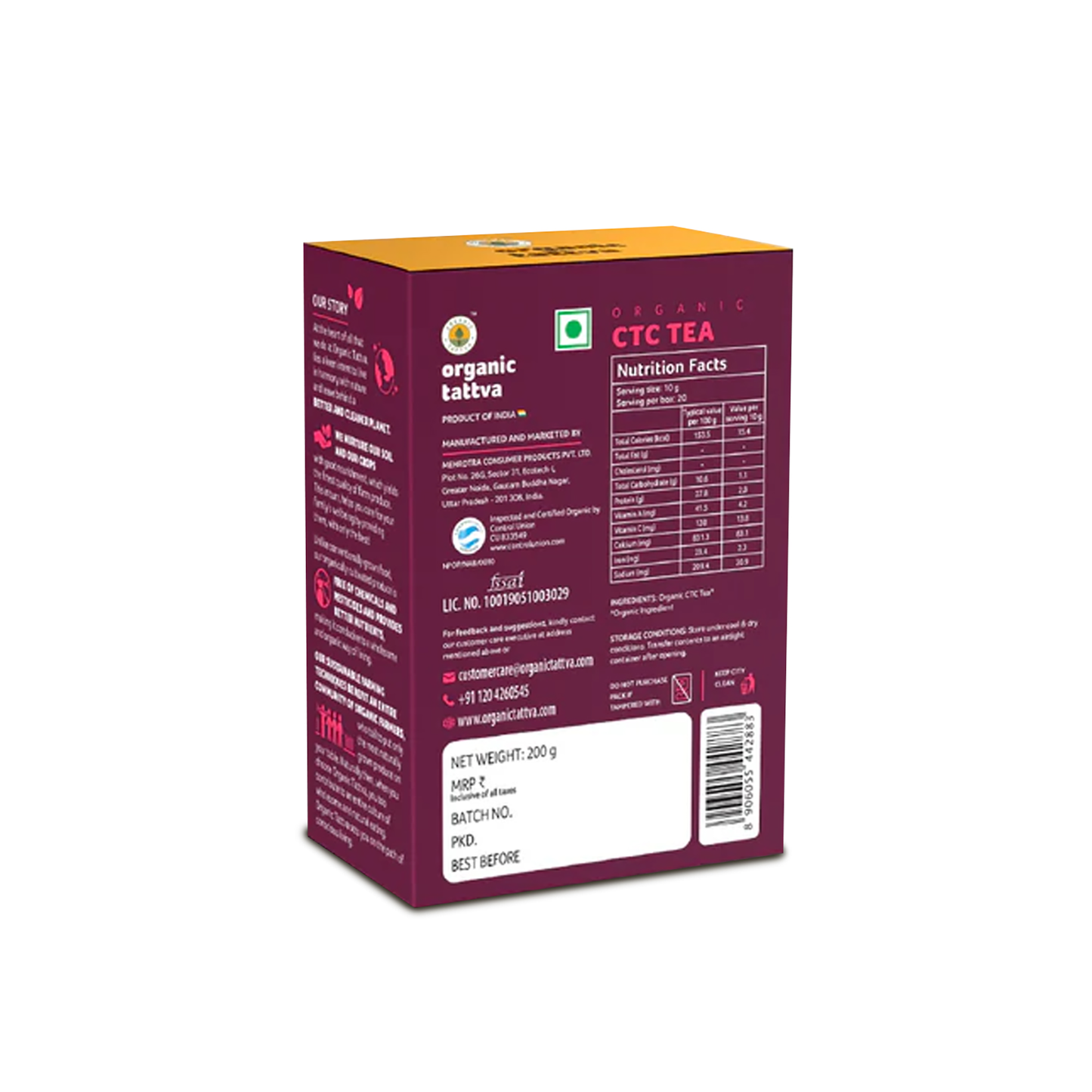 Organic Tattva Organic Black CTC Tea